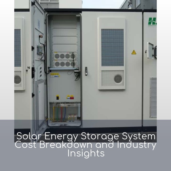 Solar Energy Storage System Cost Breakdown and Industry Insights